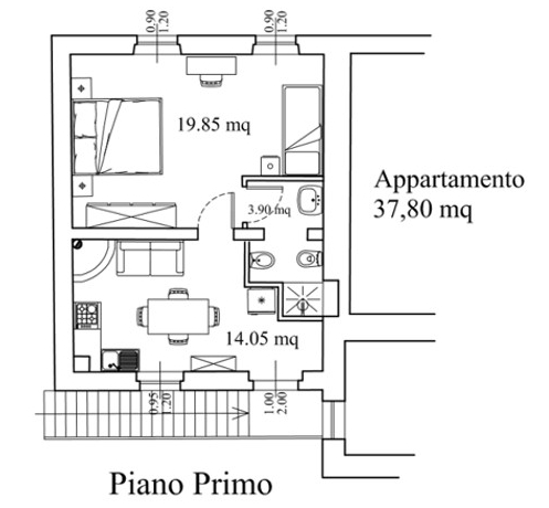 Apartment Geranio plant